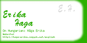 erika haga business card